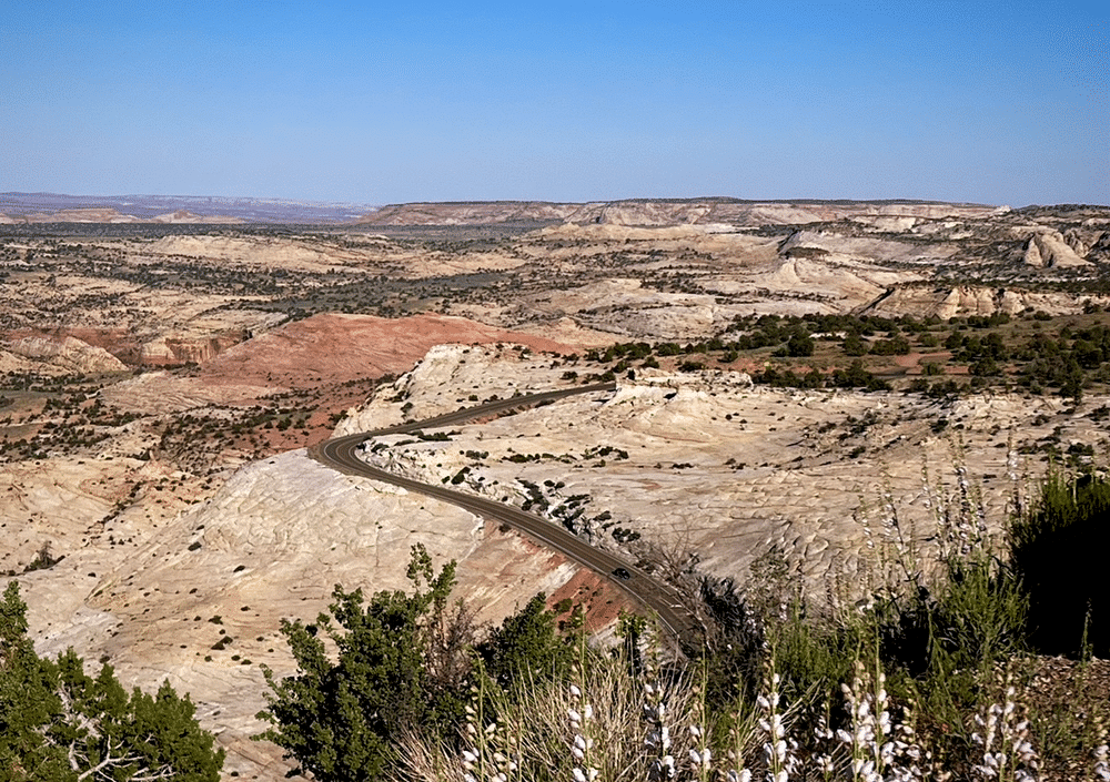 The winding  Hell's Backbone