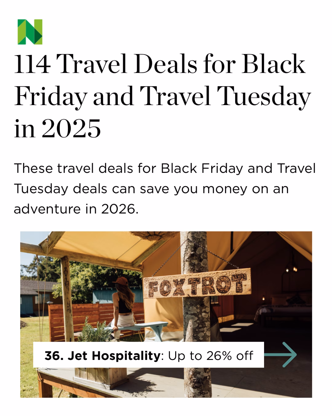 Featured image for “NERDWALLET: 114 Travel Deals for Black Friday and Travel Tuesday in 2025”